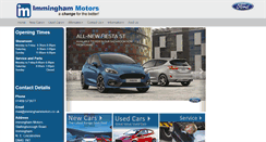 Desktop Screenshot of imminghammotors.co.uk
